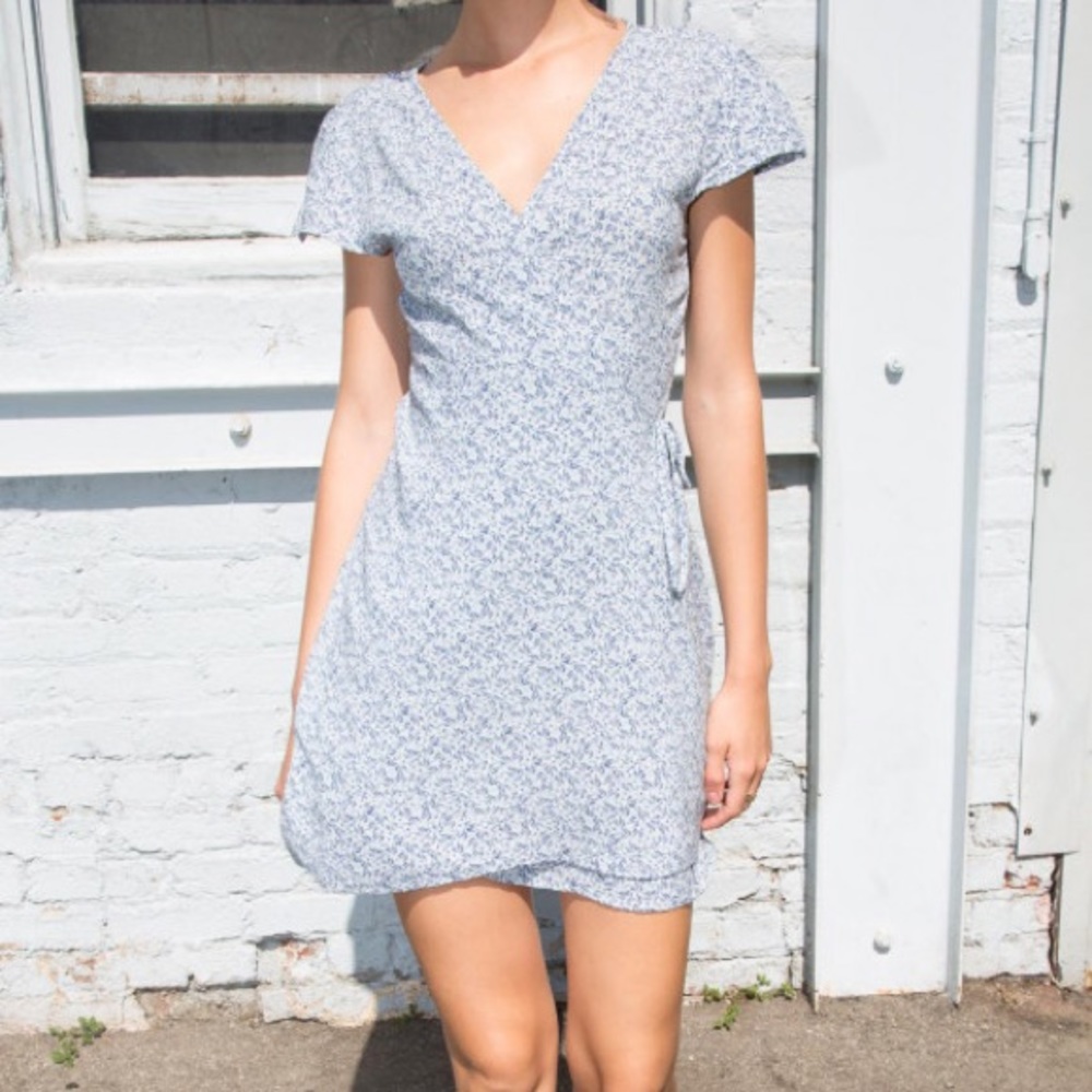 Brandy Melville Stripped Wrap Dress